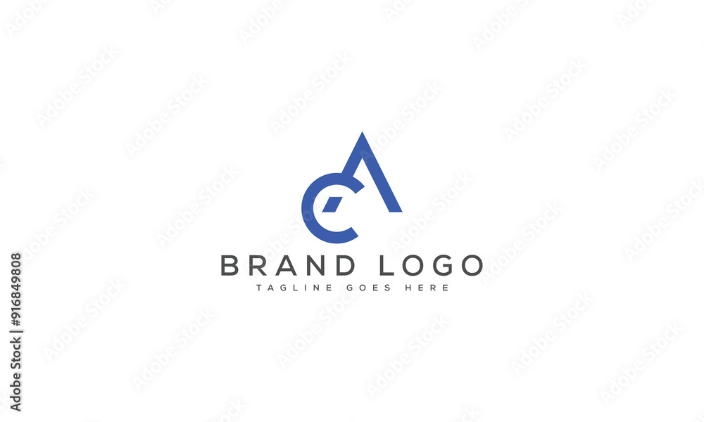 letter CA logo design vector template design for brand. letter CA logo design vector template design for brand.