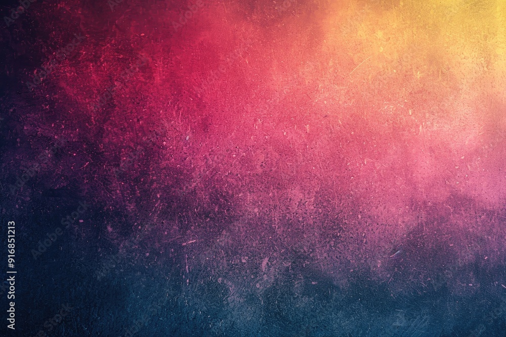 Abstract textured background with a blue, purple, pink and yellow gradient. Abstract textured background with a blue, purple, pink and yellow gradient.