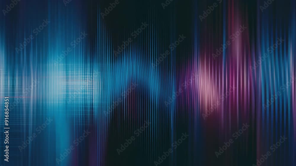 Vibrant abstract background with dynamic sound waves in blue and purple tones, perfect for music and technology themes. Vibrant abstract background with dynamic sound waves in blue and purple tones, perfect for music and technology themes.