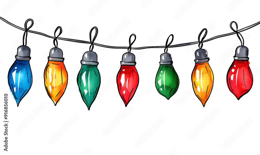 New Year and Christmas card, graphic advertising backgrounds in a doodle 2D illustrator style New Year and Christmas card, graphic advertising backgrounds in a doodle 2D illustrator style
