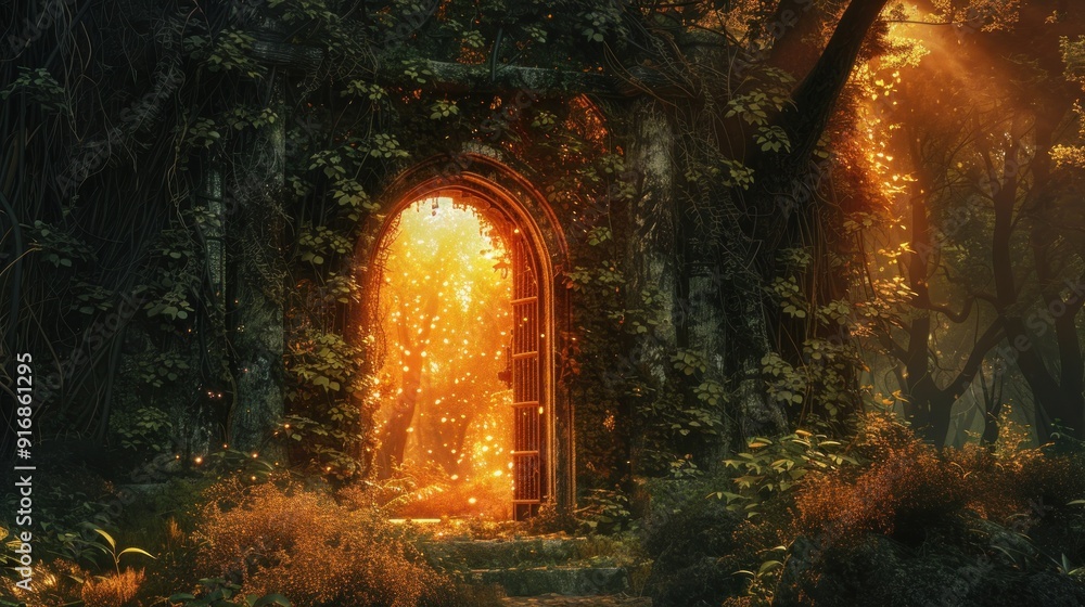 Obraz premium Magical Forest Gateway