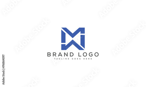 Free Download letter MV logo design vector template design for brand. - GFXLoad