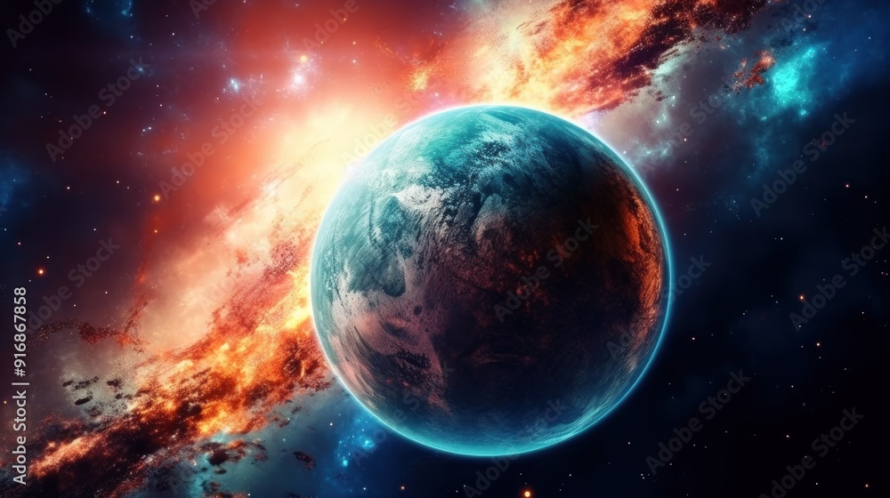 Fototapeta premium Planet in Space