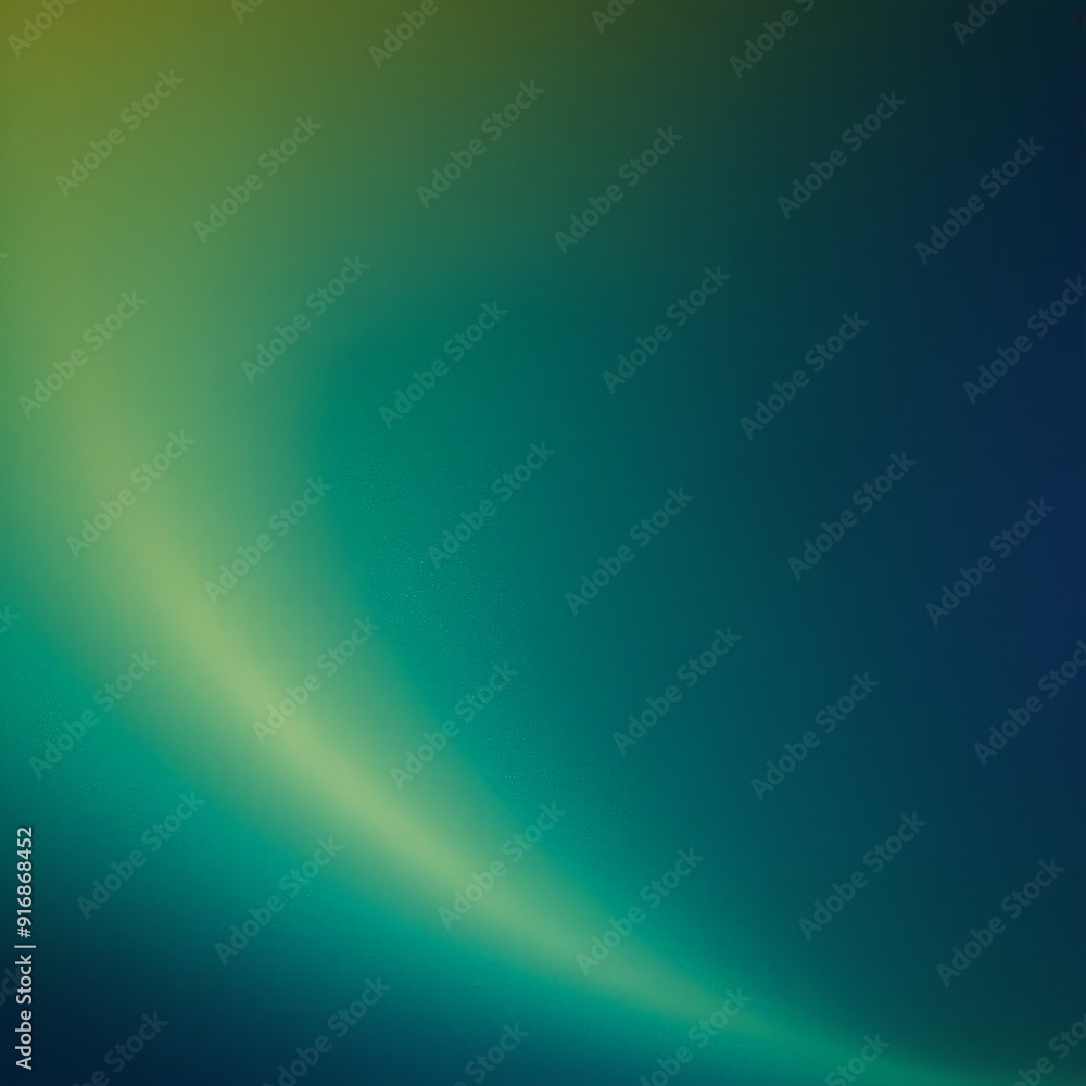 Fototapeta premium gradient background transitions from green to blue, with subtle gradient effect and curved line adding depth