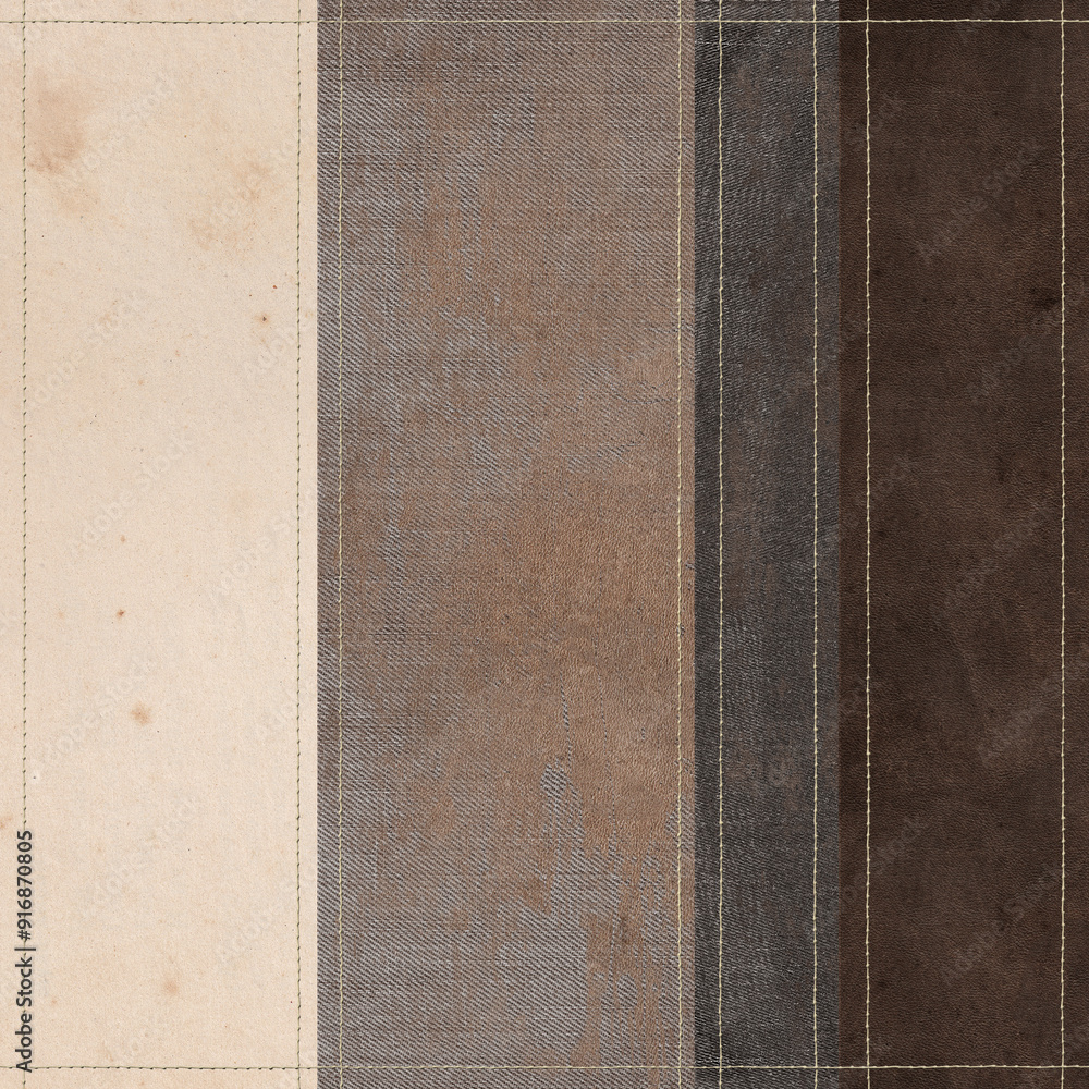 Fototapeta premium Scrapbook artistic paper. Classic stitched background