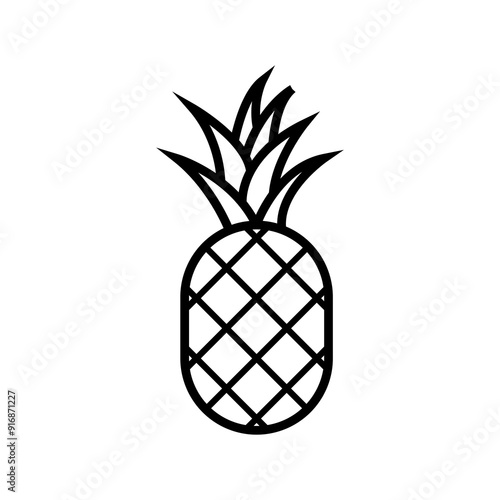 pineapple sketch illustration