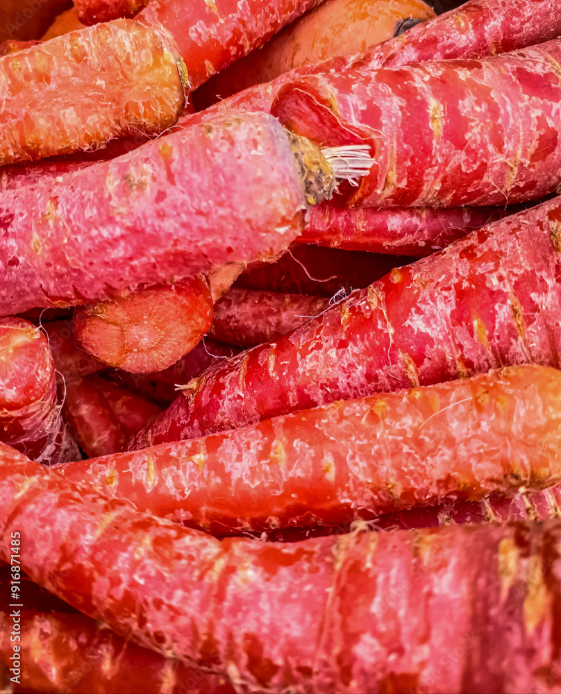 Pile of red carrots vegetable, full frame background. Pile of red carrots vegetable, full frame background.