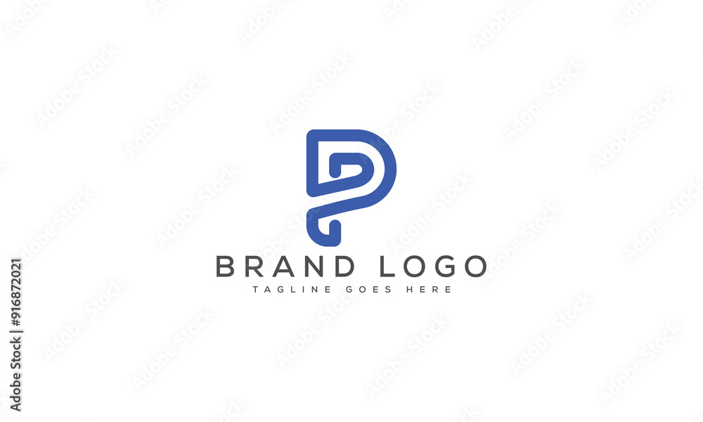 letter P logo design vector template design for brand. letter P logo design vector template design for brand.