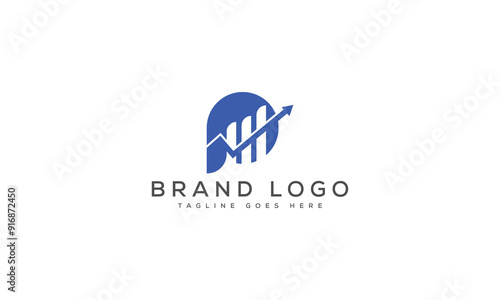 Wallpaper Mural letter P logo design vector template design for brand. Torontodigital.ca