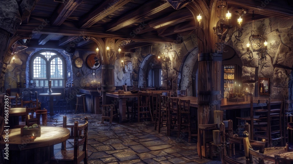 Medieval Tavern Interior