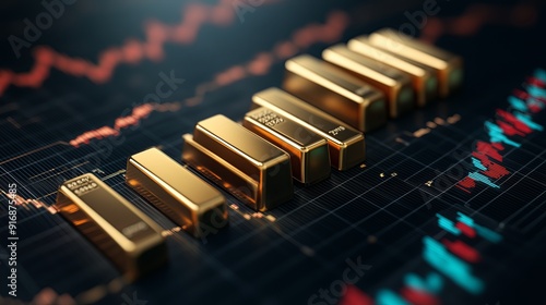 Wallpaper Mural Golden Rungs on the Ladder of Success Torontodigital.ca