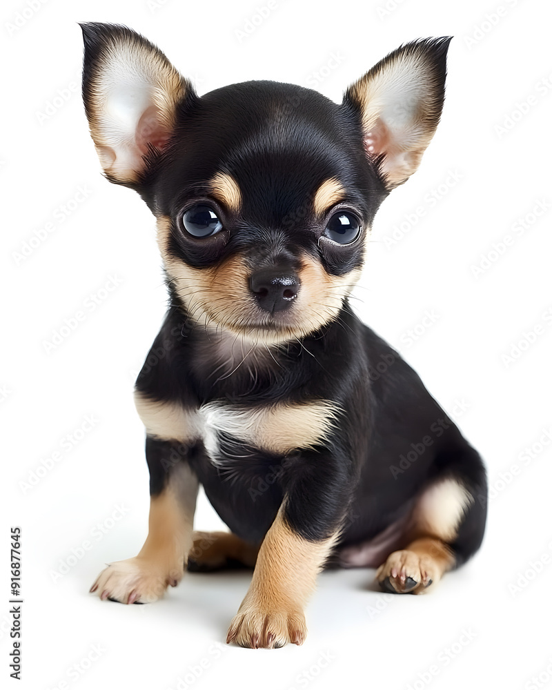 Small Chihuahua puppy isolated on white background Small Chihuahua puppy isolated on white background