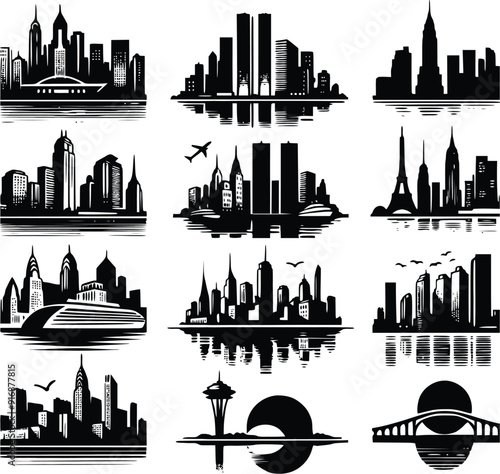 San Diego city skyline horizontal banner. Black and white silhouette of San Diego city, USA. Vector template for your design.