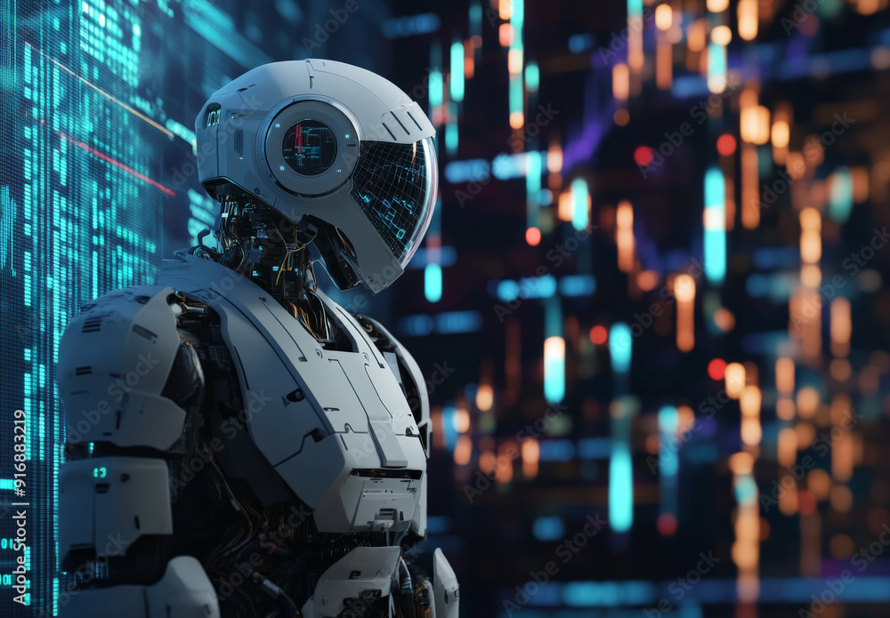 Forex Analysis: Crypto Robot Standing by Trading Graph Forex Analysis: Crypto Robot Standing by Trading Graph