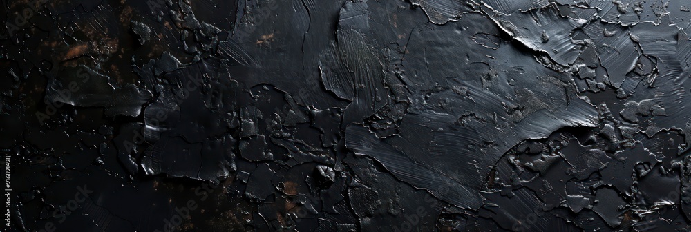 Fototapeta premium black wall banner background with grunge texture 