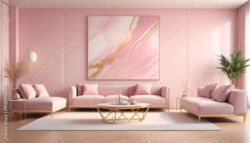 Photo interior modern design room 3d illustration