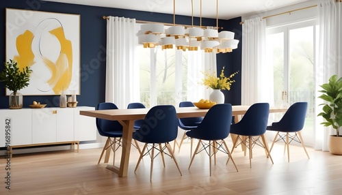 Photo interior modern design room 3d illustration