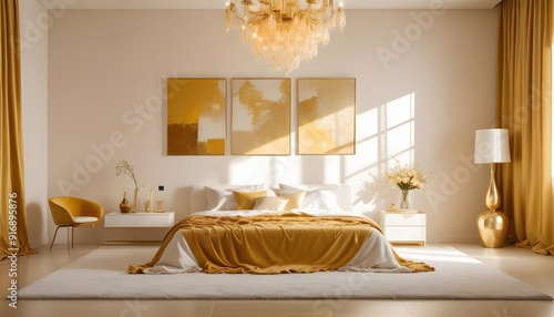 Photo interior modern design room 3d illustration