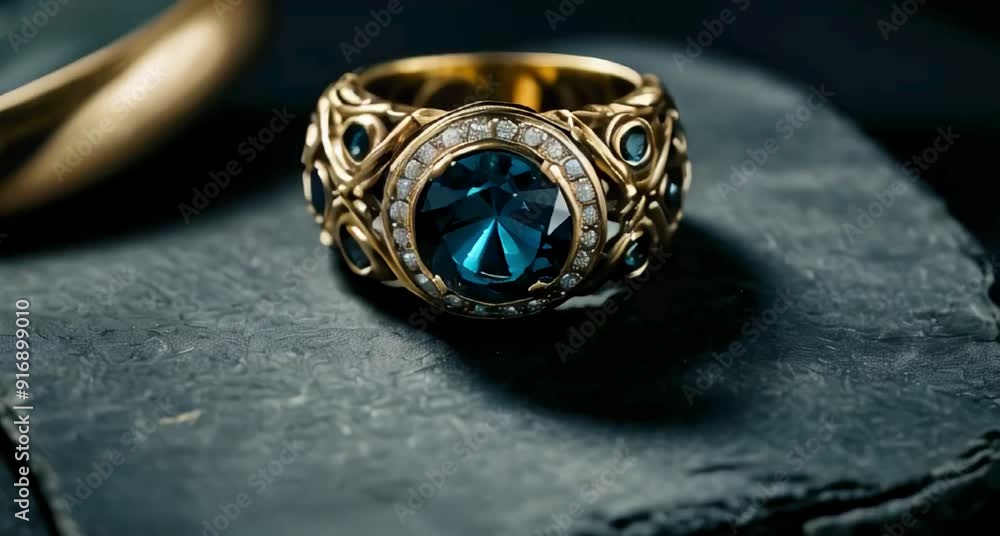 ring with blue topaz ring with blue topaz