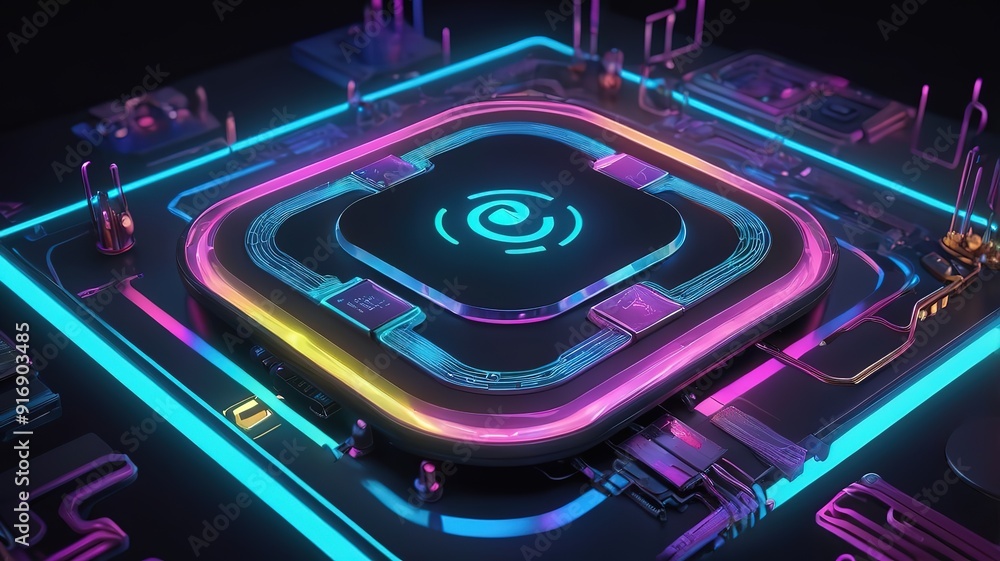 Obraz premium computer circuit board