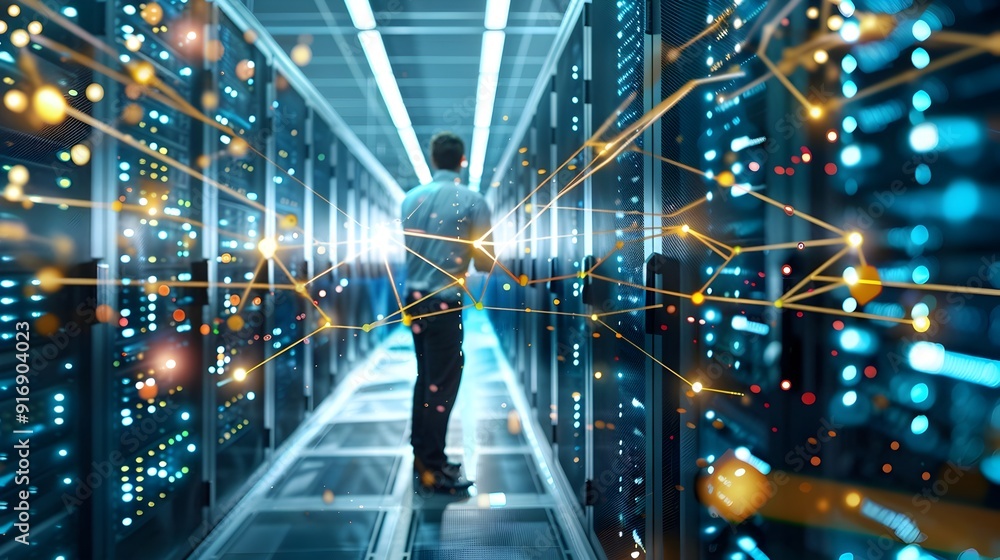 Network Connections in a Data Center. Network Connections in a Data Center.