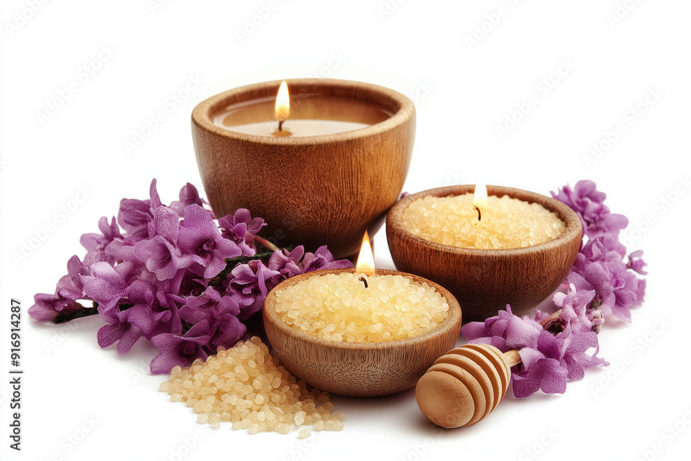 Honey spa isolated Honey spa isolated
