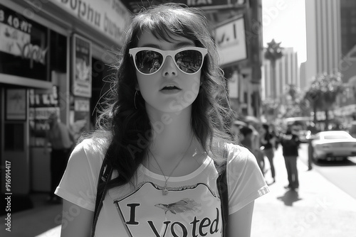 I voted text on a t-shirt