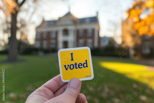 I voted text sticker