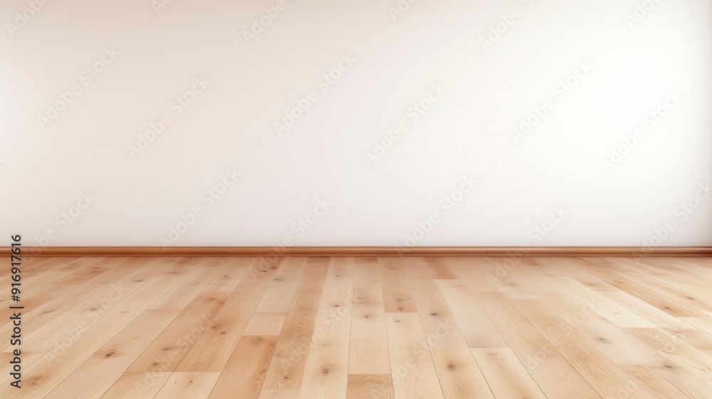 Empty room with wooden floor and white wall. Empty room with wooden floor and white wall.