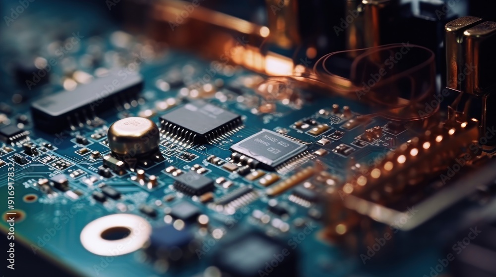 Close-up of a Circuit Board Close-up of a Circuit Board