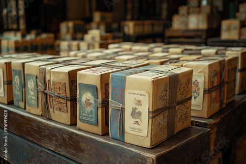 Vintage spa labels