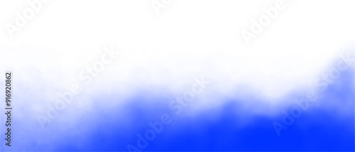 Abstract blue smoke and fog on a transparent background. Isolated blue mist effect, ethereal blue haze, artistic smoke texture, dynamic green vapor