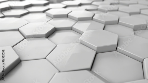 hexagonal tiled white texture seamless wallpaper background