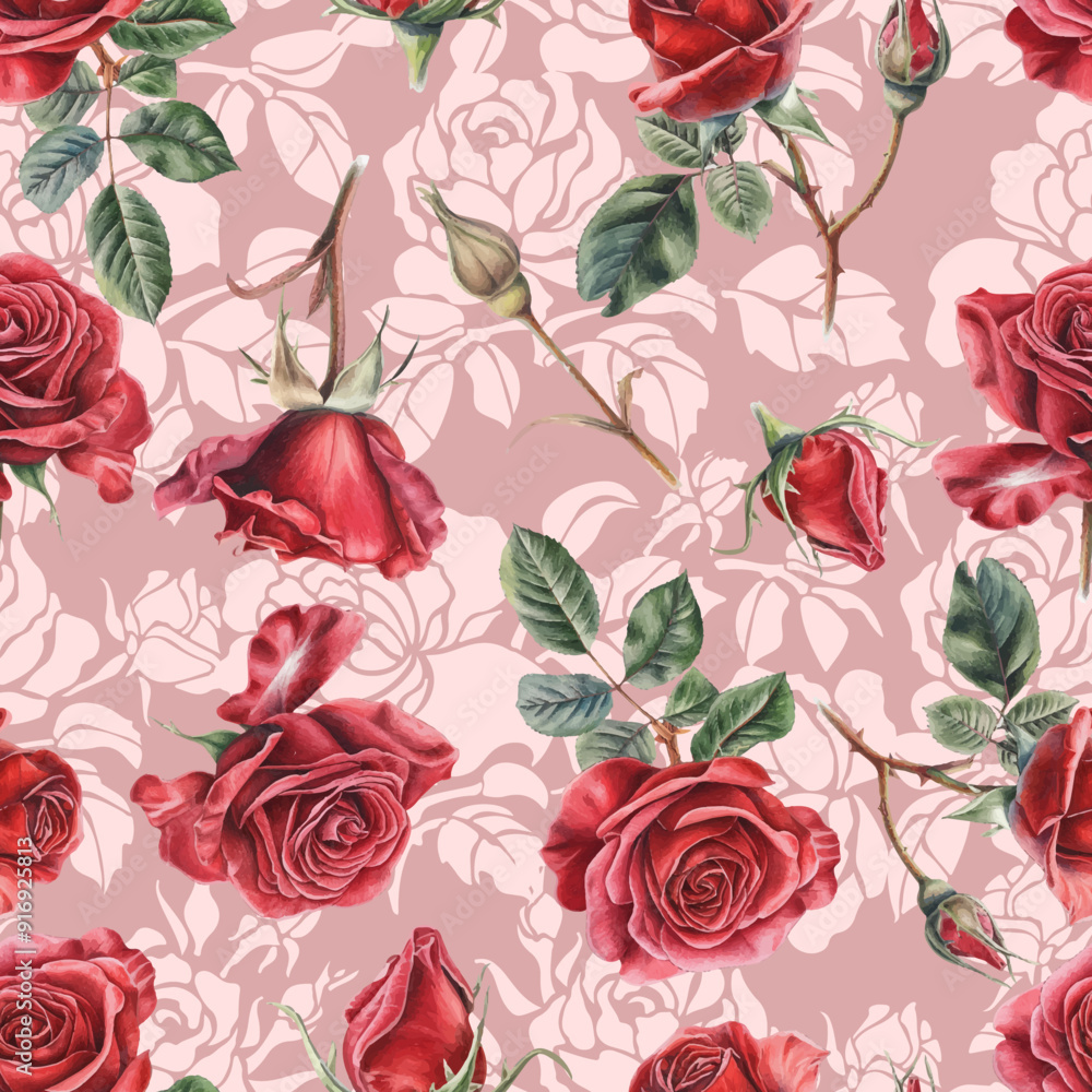 Lovely and Beautiful Spring Flowers Pattern for Fabric, Wallpaper, and More Lovely and Beautiful Spring Flowers Pattern for Fabric, Wallpaper, and More