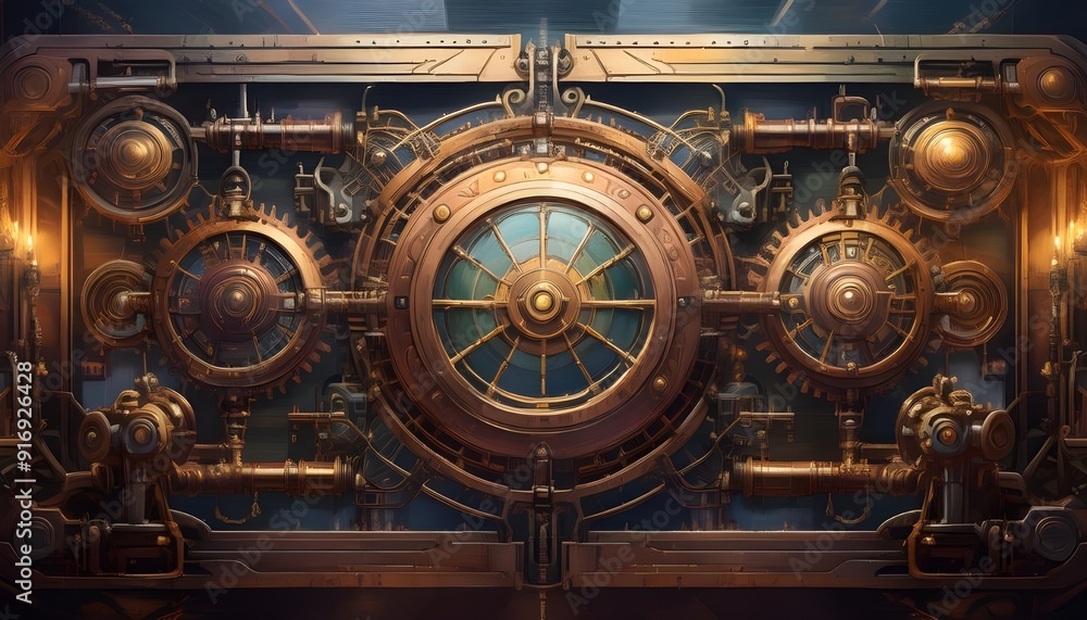 Fototapeta premium Steampunk Background