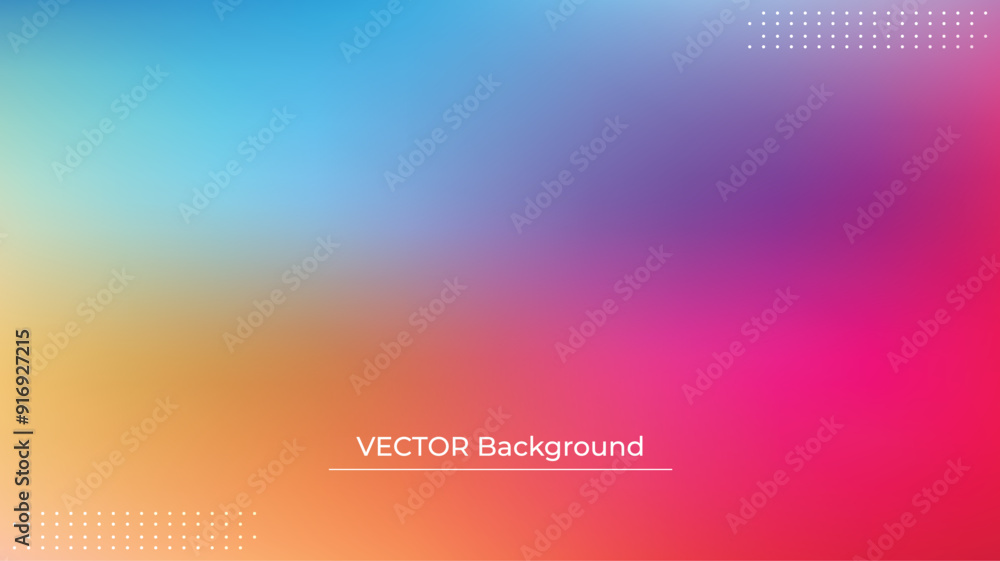 Smooth and blurry colorful gradient mesh background. Modern bright rainbow colors. Easy editable soft colored vector banner template. Premium quality Smooth and blurry colorful gradient mesh background. Modern bright rainbow colors. Easy editable soft colored vector banner template. Premium quality