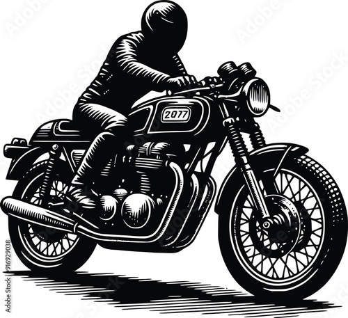 motorcycle sport bike silhouette