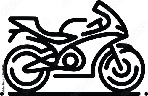 motorcycle sport bike silhouette