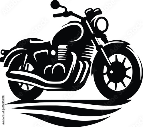 motorcycle sport bike silhouette