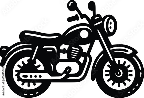 motorcycle sport bike silhouette