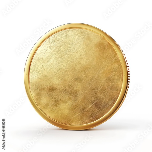gold coin isolated on a white background
