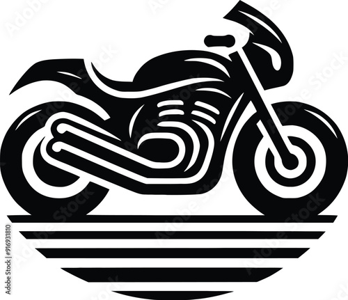 motorcycle sport bike silhouette
