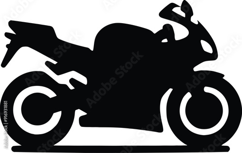 motorcycle sport bike silhouette