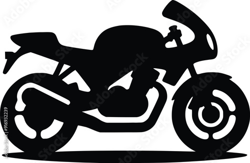 motorcycle sport bike silhouette