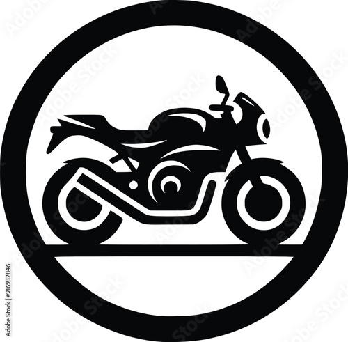 motorcycle sport bike silhouette