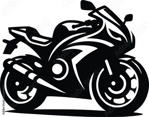 motorcycle sport bike silhouette