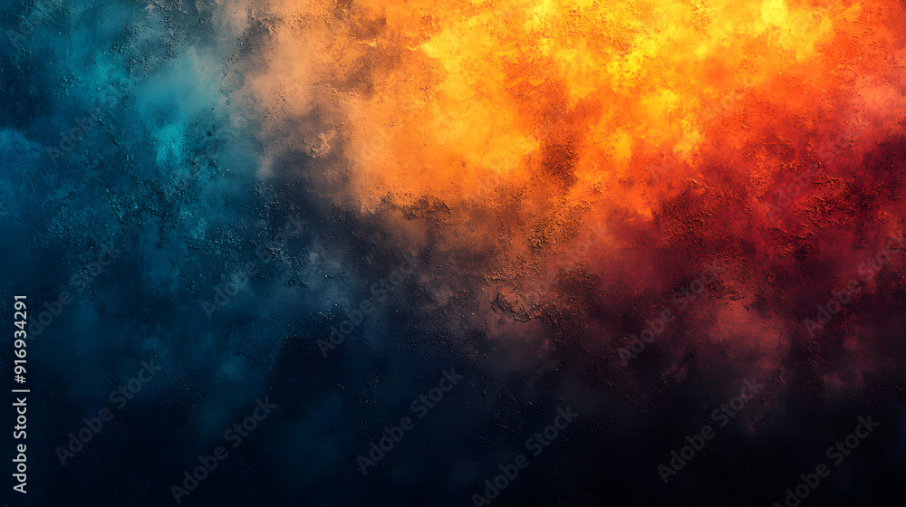 Dark vibrant banner poster backdrop header cover design with an orange, blue, teal, and black gradient background featuring a grainy textured effect Dark vibrant banner poster backdrop header cover design with an orange, blue, teal, and black gradient background featuring a grainy textured effect