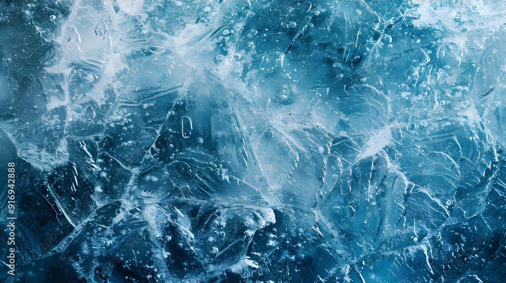 Obraz premium Ice texture with background illustration
