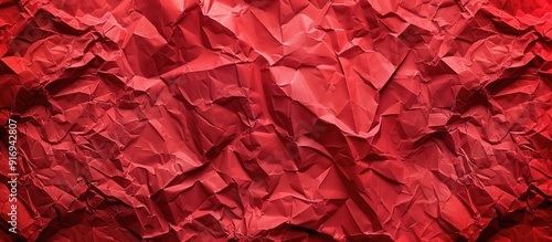 Wallpaper Mural Top view of a crumpled red paper background with texture, offering copy space image. Torontodigital.ca