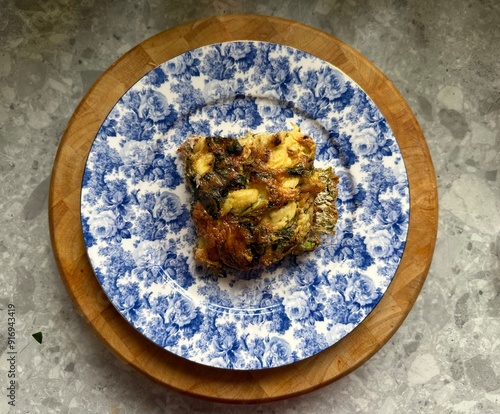 Frittata on a plate